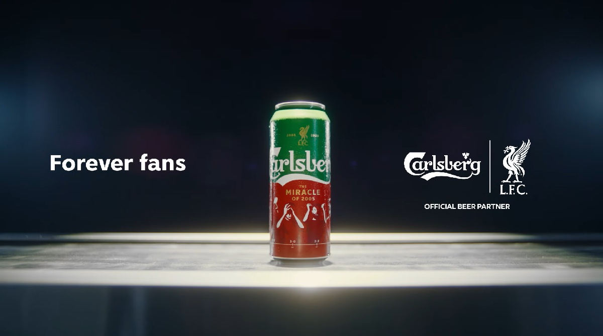 Carlsberg reunites Liverpool legends to mark 2005 Champions League win.