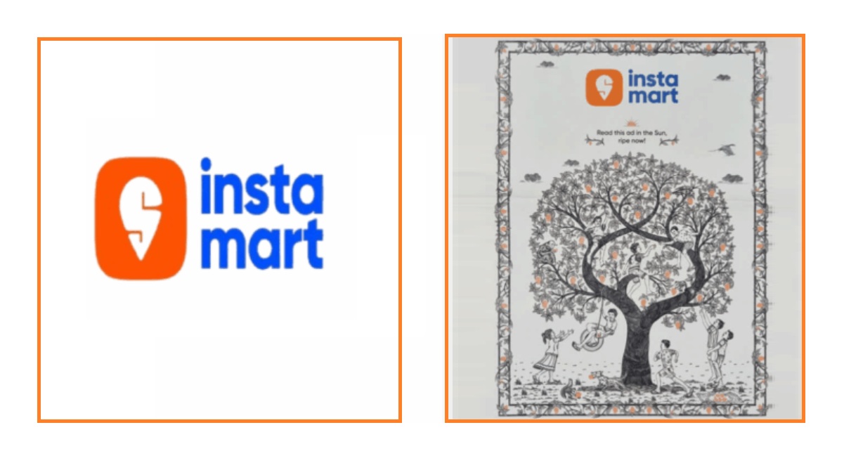 Instamart’s ad promises sun-ripened mangoes delivered in 10 minutes.