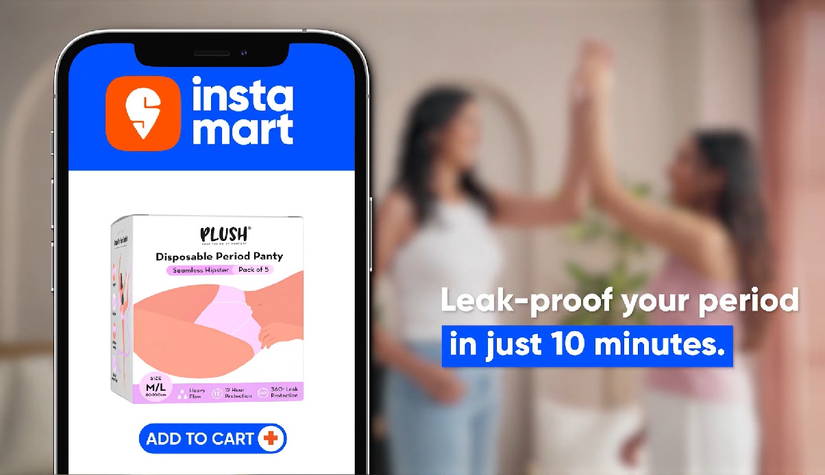 Plush and Instamart team up to offer instant, hassle-free period care.