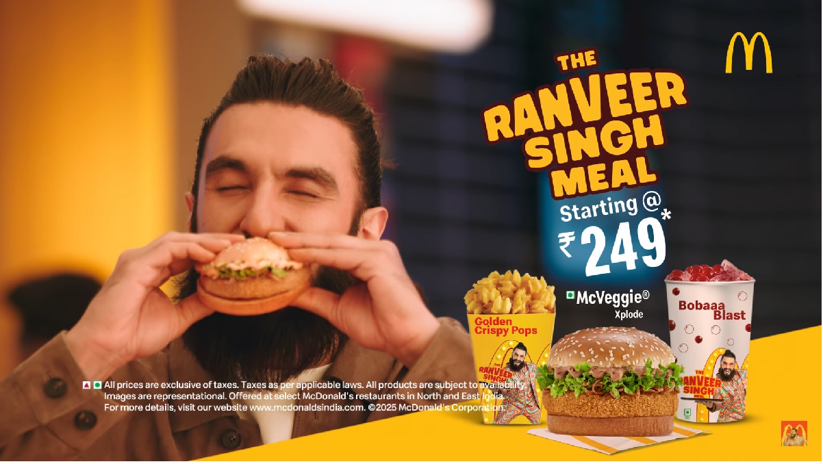 McDonald’s India (North & East) launches new campaign for Ranveer Singh Meal.