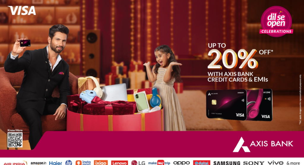 Shahid Kapoor brings festive wishes to life in Axis Bank and Visa’s new ...